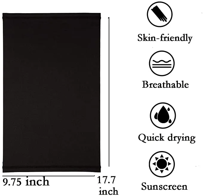 New in package! Betomro Face Coverings for Men,Sun UV Protection Dust Wind Neck Gaiter Bandana Balaclava for Fishing Hiking, 4 Piece, one size!