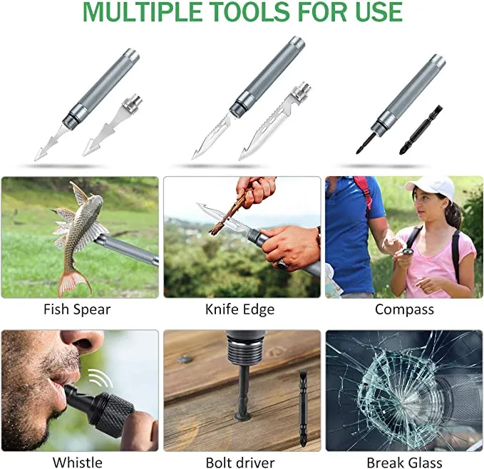New MOSFiATA Folding Camping Shovel, 40'' Axe-Type Multifunctional Military Shovel, 30 in 1 Survival Shovel with Lengthened Handle Thickened Shovelhead for Camping, Hiking, Backpacking, Gardening
