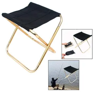 New OFKP Folding Aluminum Fishing Stool Backpacking Seat, Outdoor Foldable Camping Travel Chair for Camping, Fishing, Travel, Hiking, Beach Backpacking