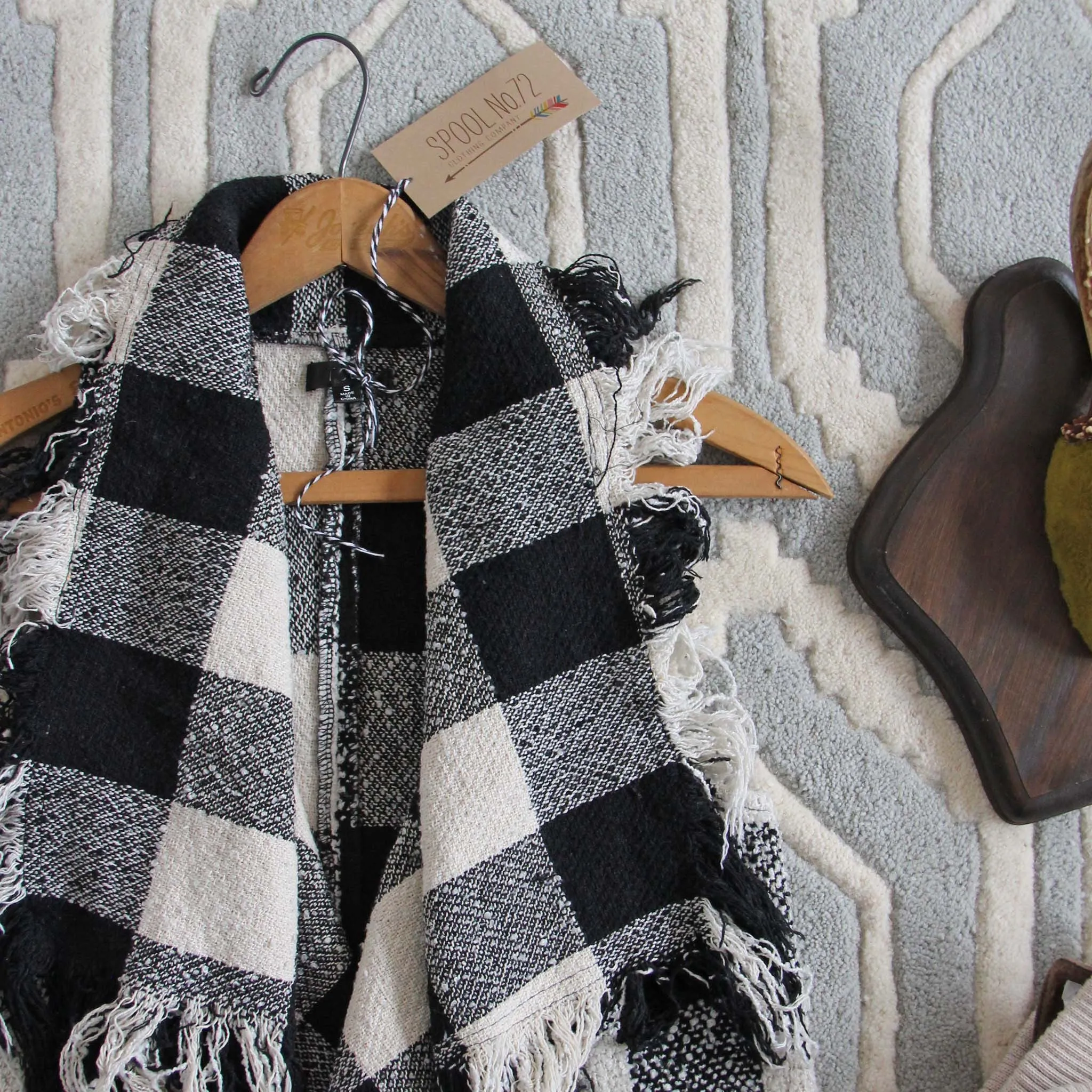 North & West Plaid Vest