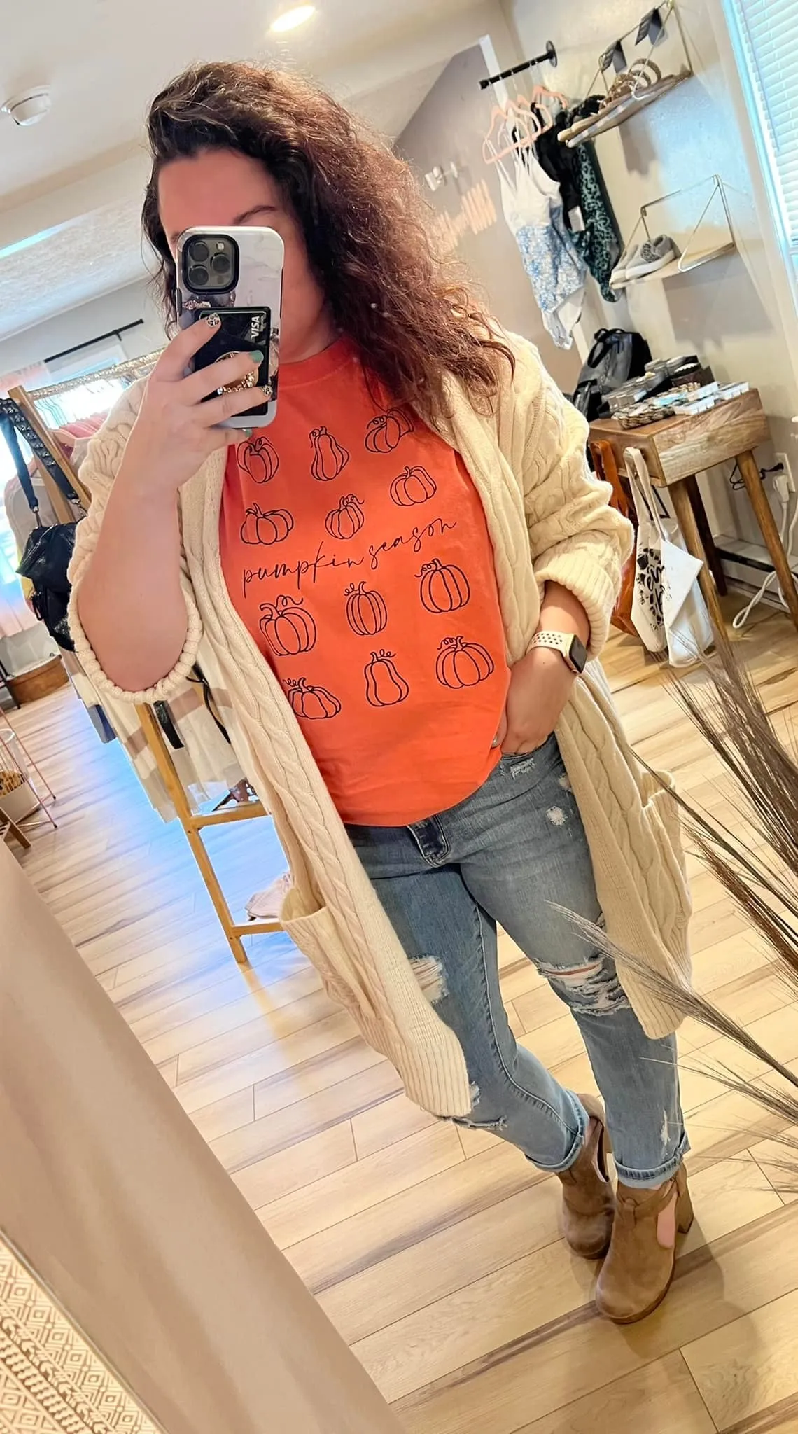 Orange {PUMPKIN SEASON} Comfort Colors Crew Neck Tee