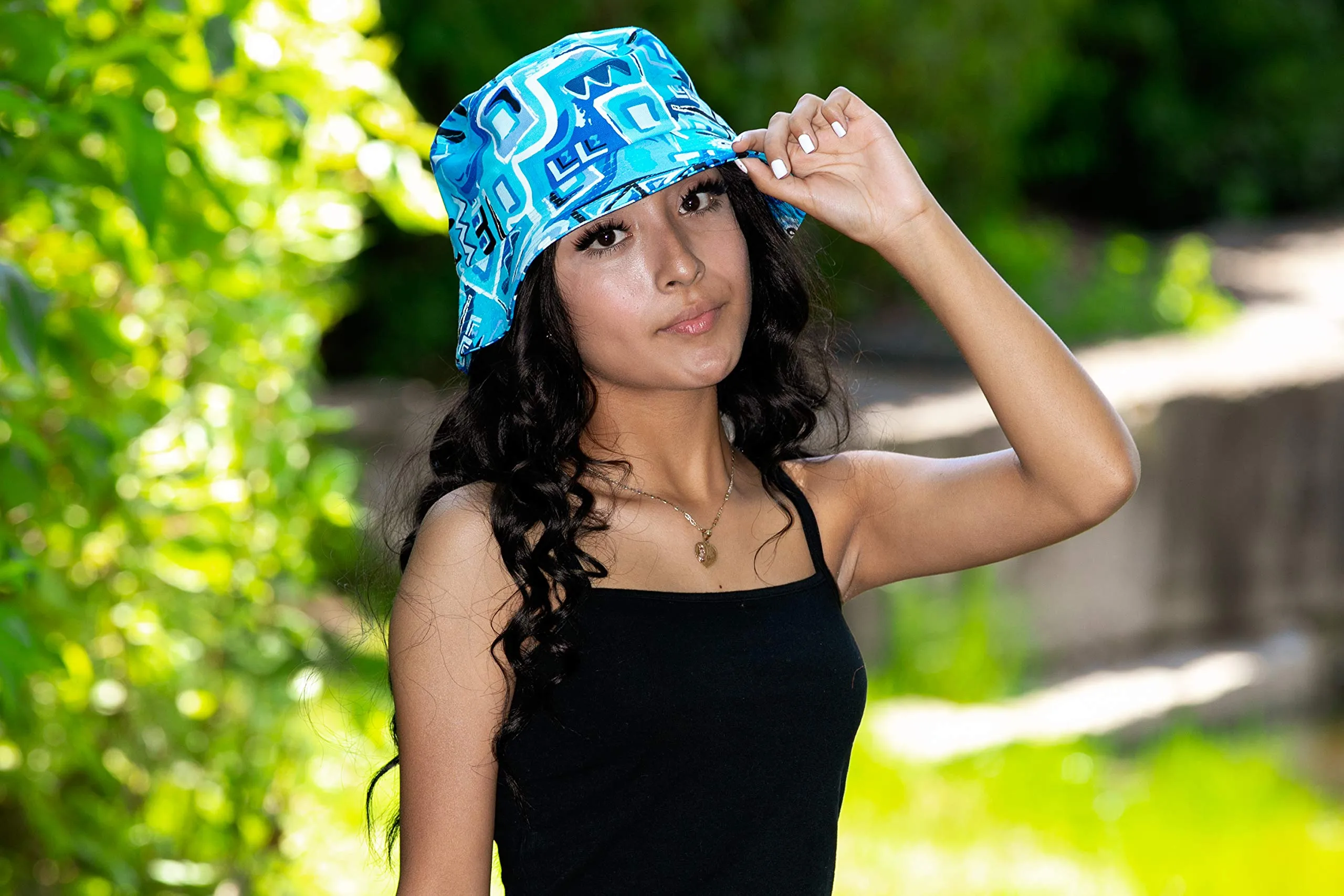 Outdoor Camping Hiking Bucket Hat by Funky Junque