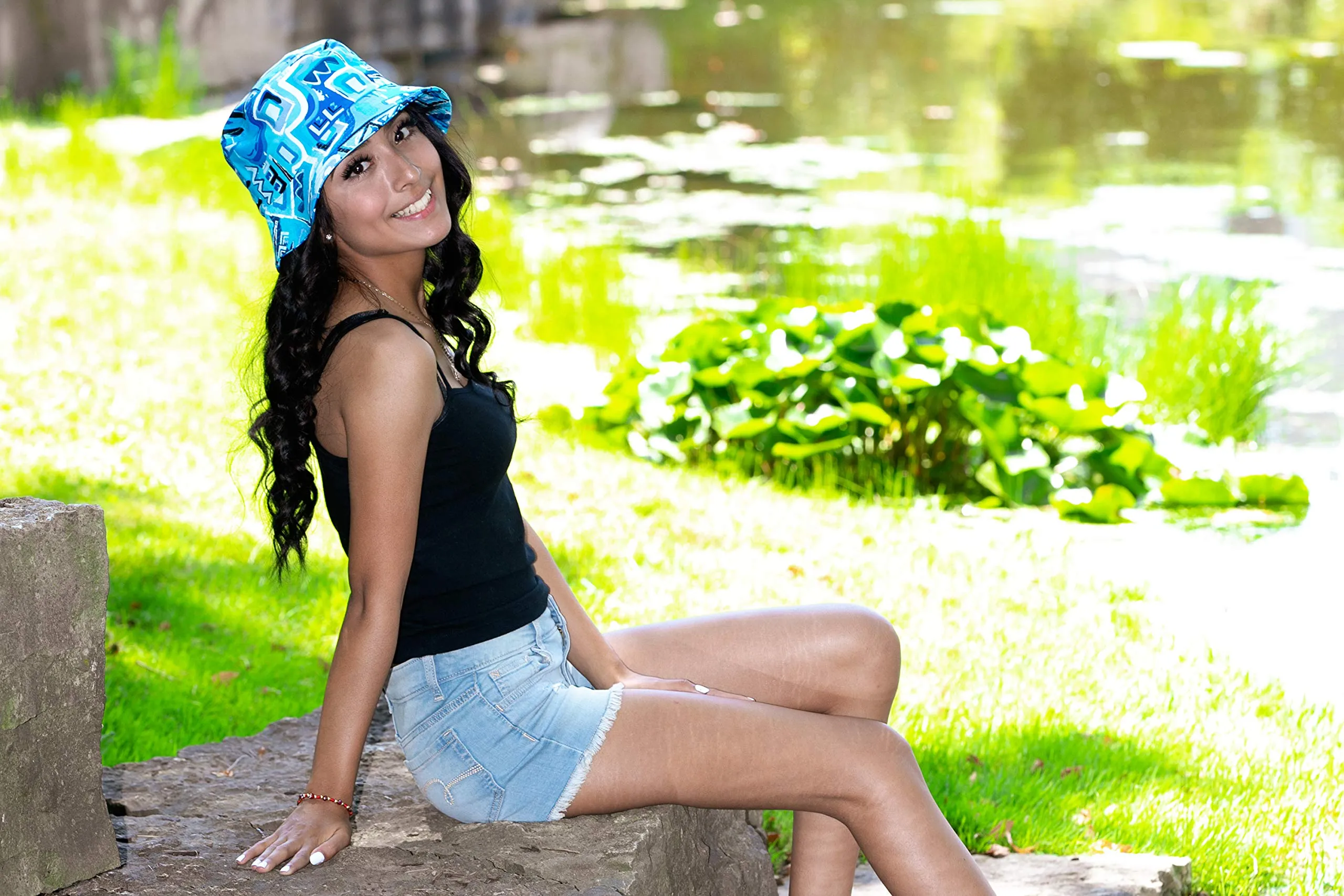 Outdoor Camping Hiking Bucket Hat by Funky Junque