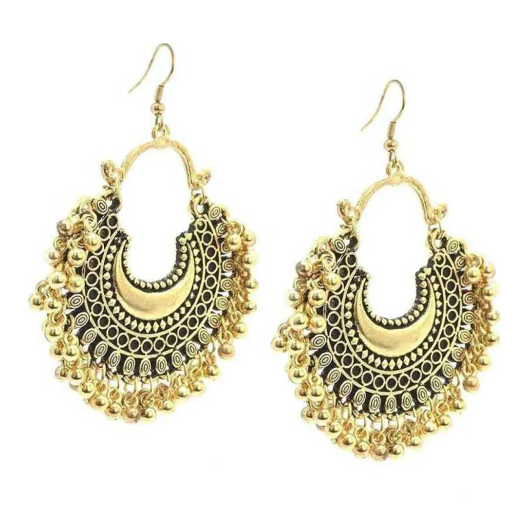 Pack of 2 Golden and Silver Chandbali Jhumki