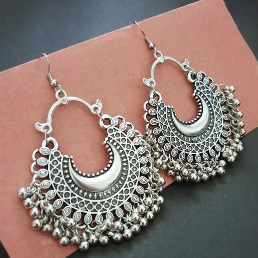 Pack of 2 Golden and Silver Chandbali Jhumki