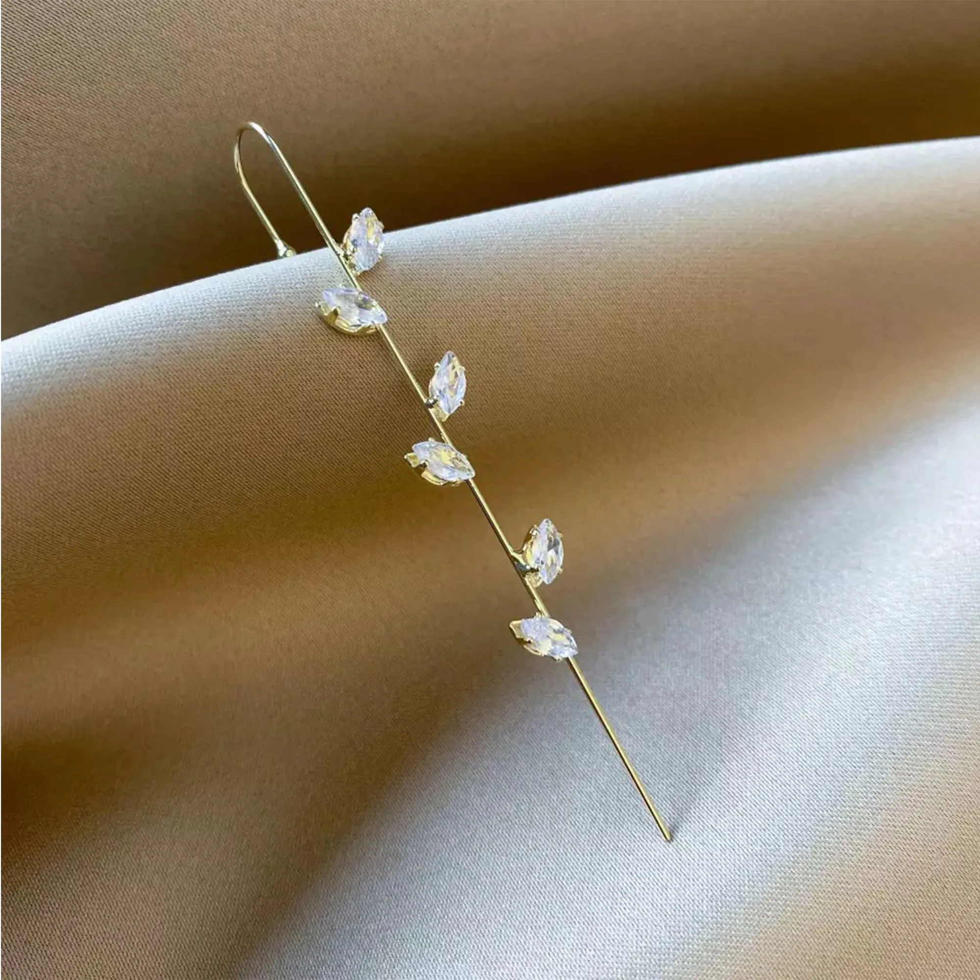 Pack of 7 Leaf Thunderbolt Cross Butterfly Ear Cuff