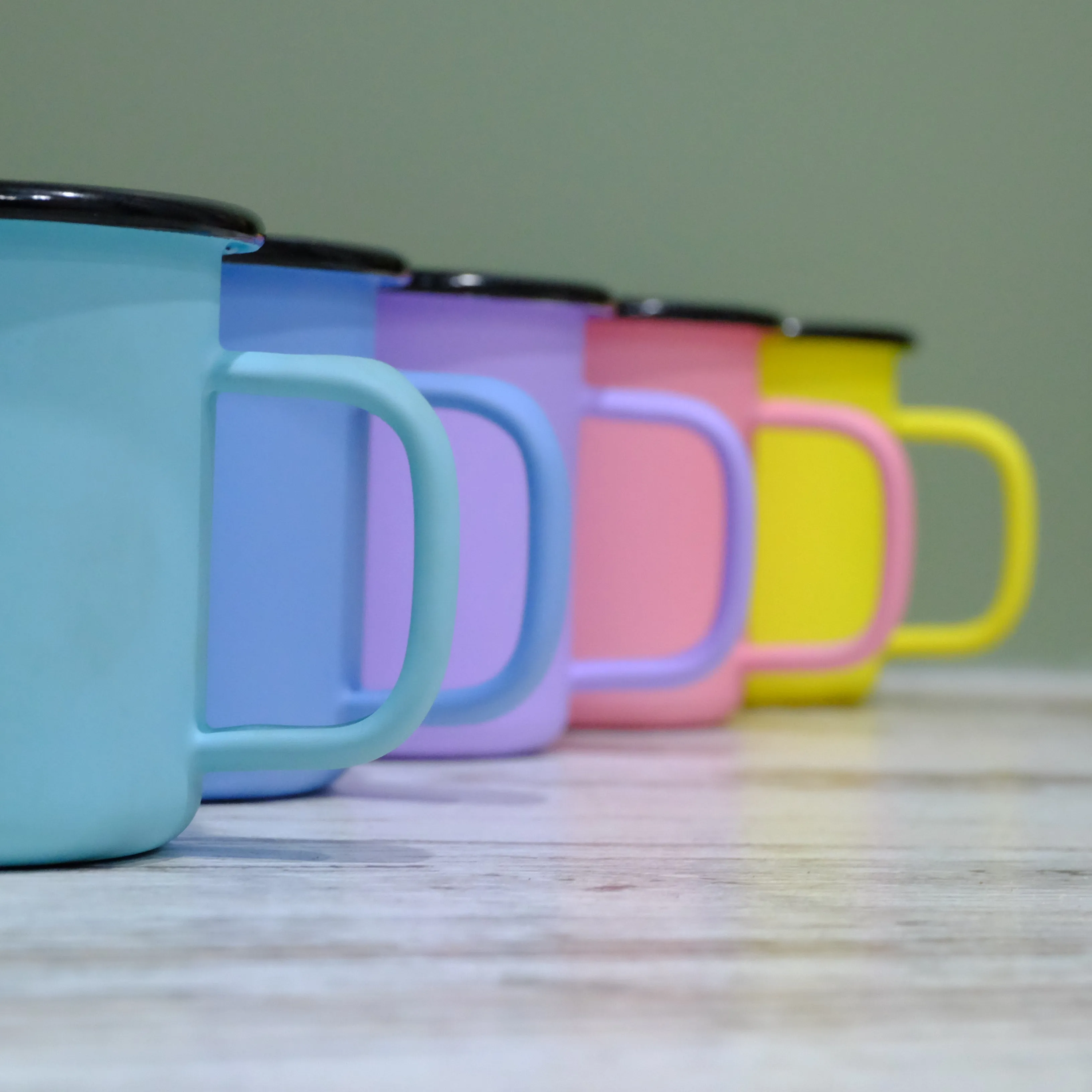 Pastel Matt Enamel Mug 360ml - Be the sunshine
