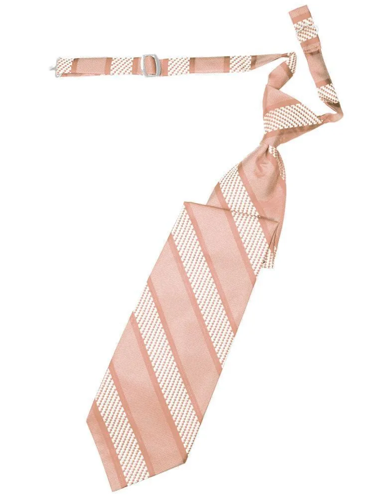 Peach Venetian Stripe Necktie