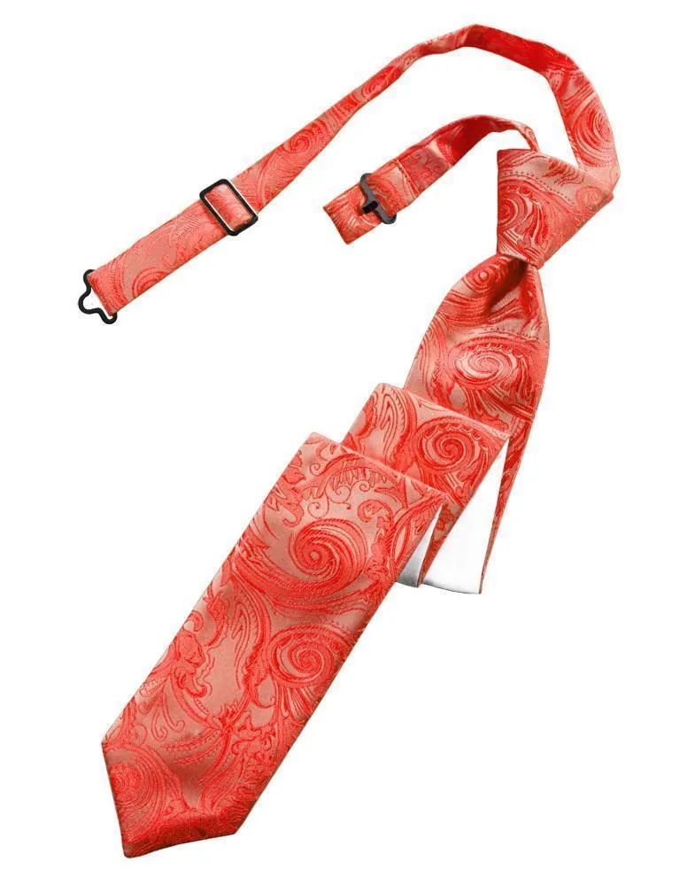 Persimmon Tapestry Skinny Necktie