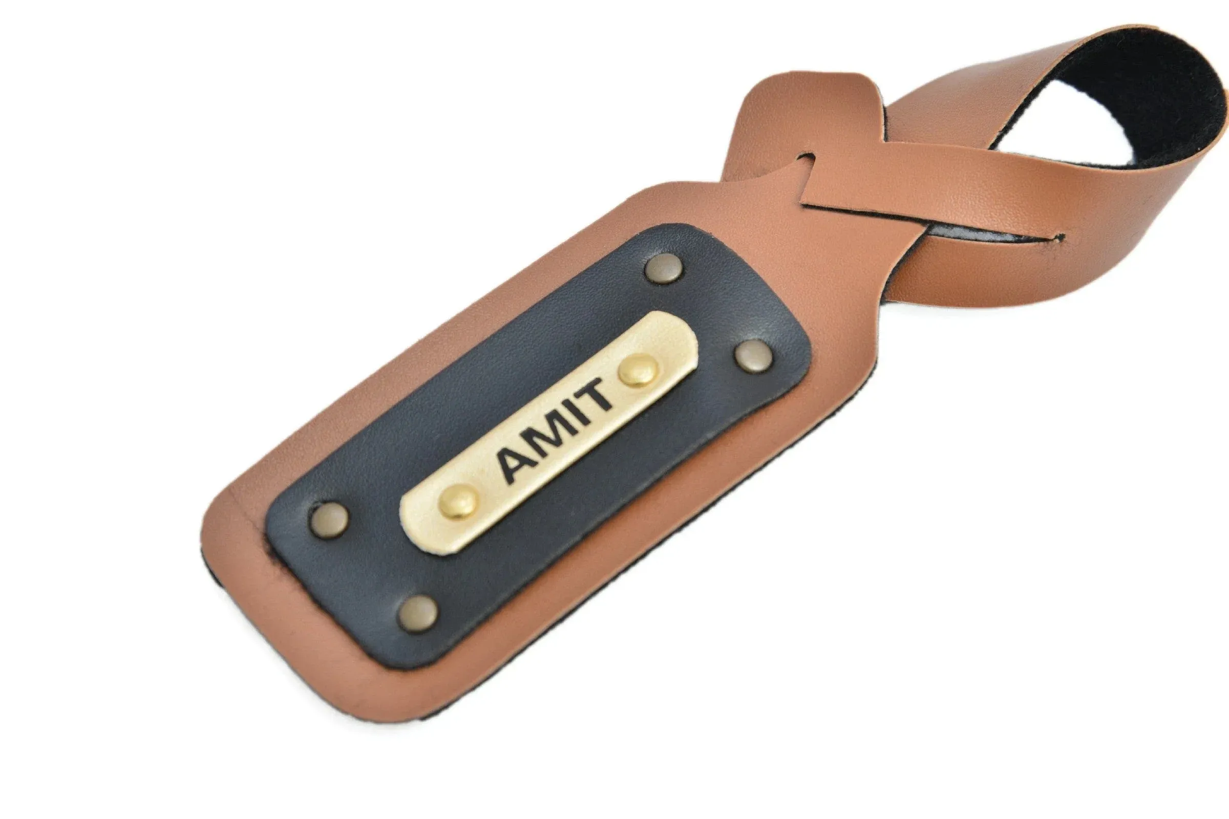 Personalized Luggage Tag - Tan