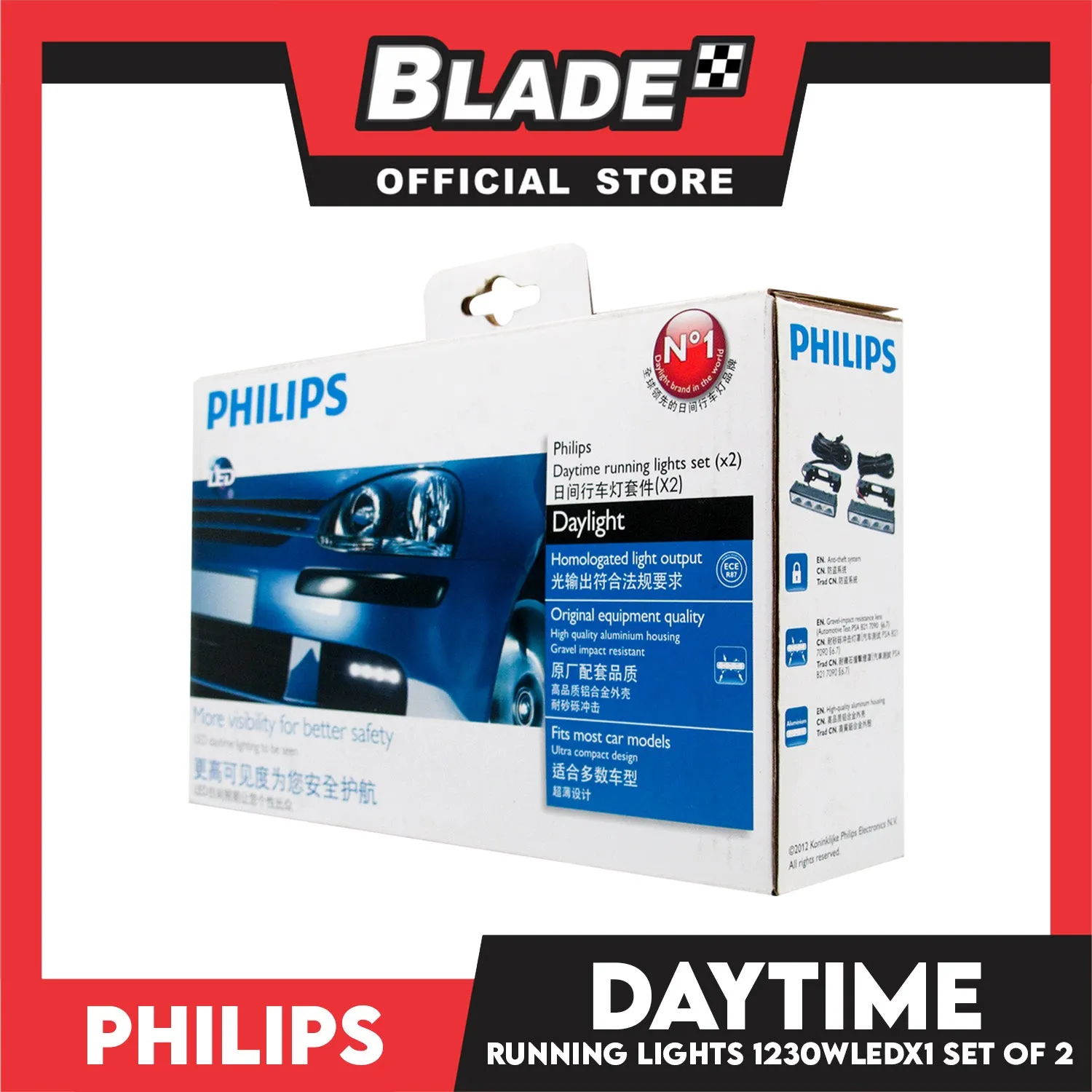 Philips Daytime Running Lights Set (x2) 12830WLEDX1