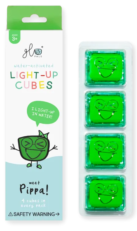 Pippa - Green Light Up Cubes