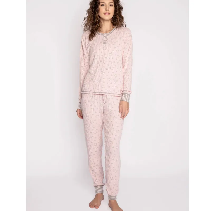 PJ Salvage Ski Jammie Classics - Pink Dream