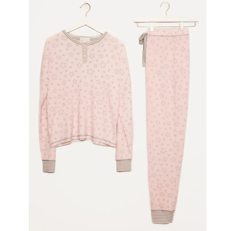 PJ Salvage Ski Jammie Classics - Pink Dream