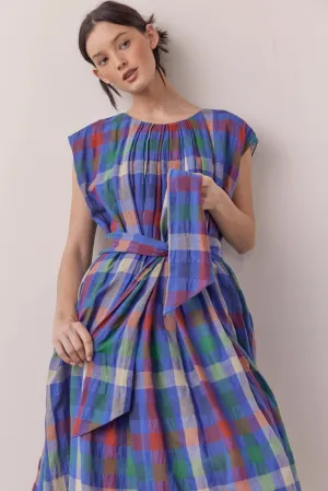 Pleated Tie Knee Dress