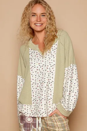 POL Spring Cozy Top- Sage Floral PREORDER