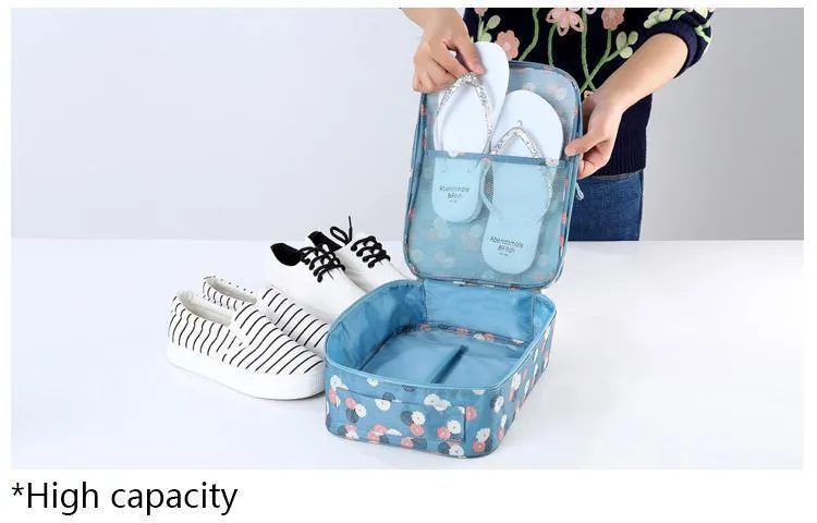 Printing patterns shoes bag storage box for travel