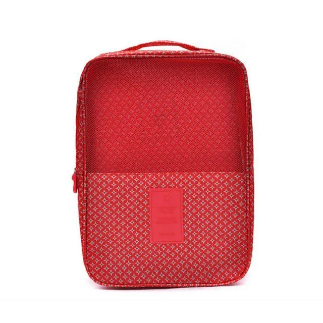 Printing patterns shoes bag storage box for travel