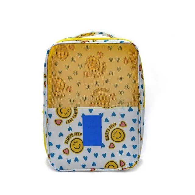 Printing patterns shoes bag storage box for travel