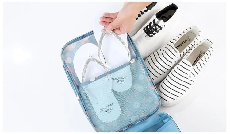 Printing patterns shoes bag storage box for travel