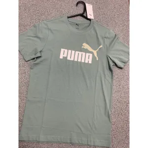 Puma Men's Essential Logo Tee - Green Moon