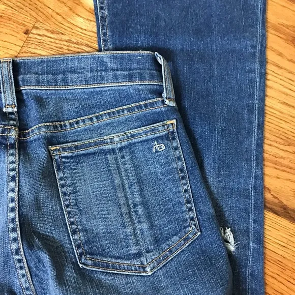 Rag &amp; Bone 10” Crop Flared Jeans