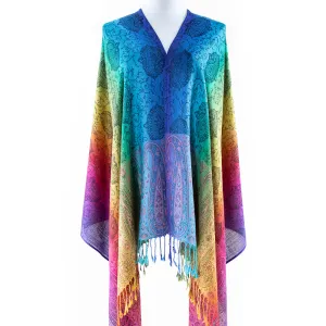 Rainbow Paisley Pashmina