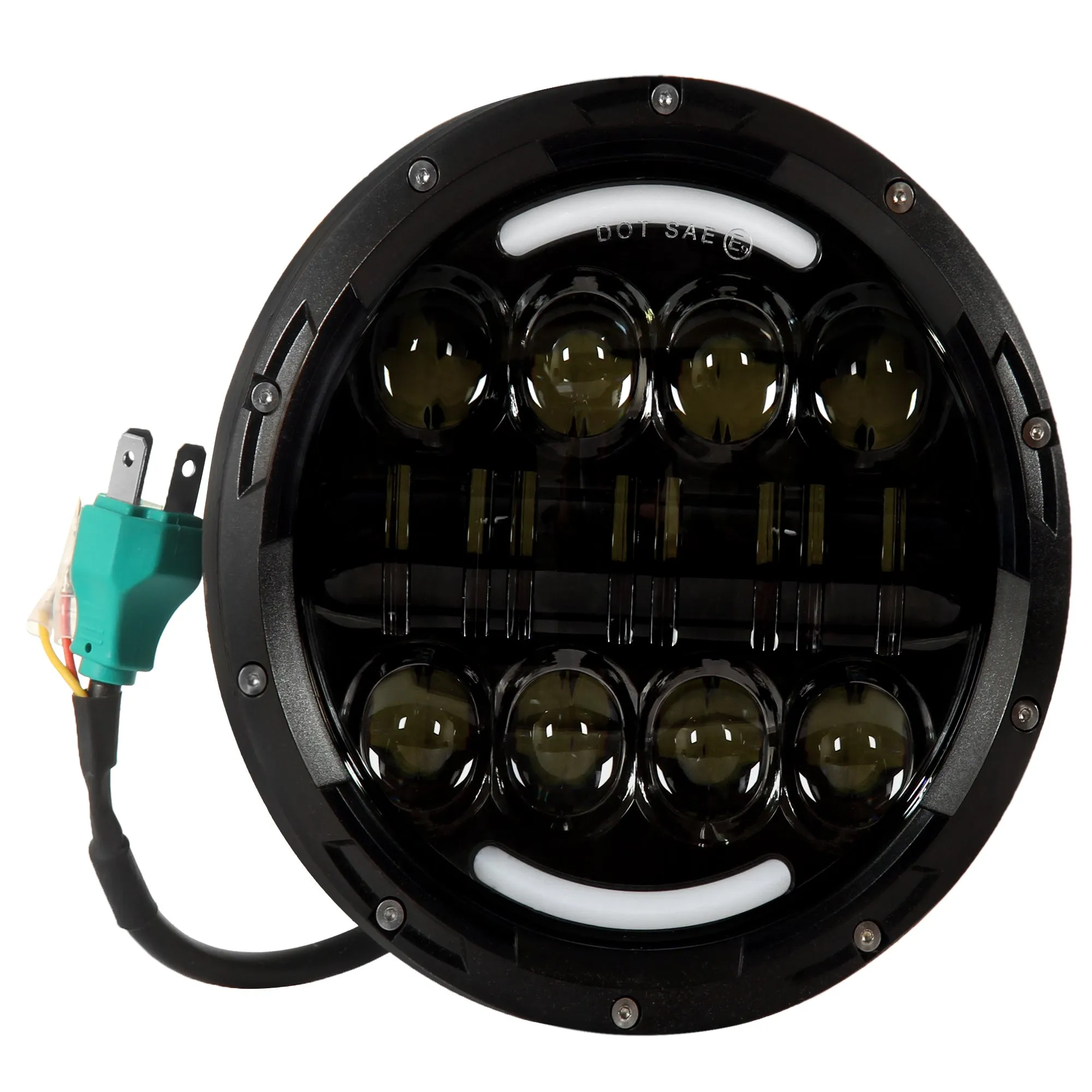 RE 7 Inch 16 LED Hi-Low Headlight (75 Watt)