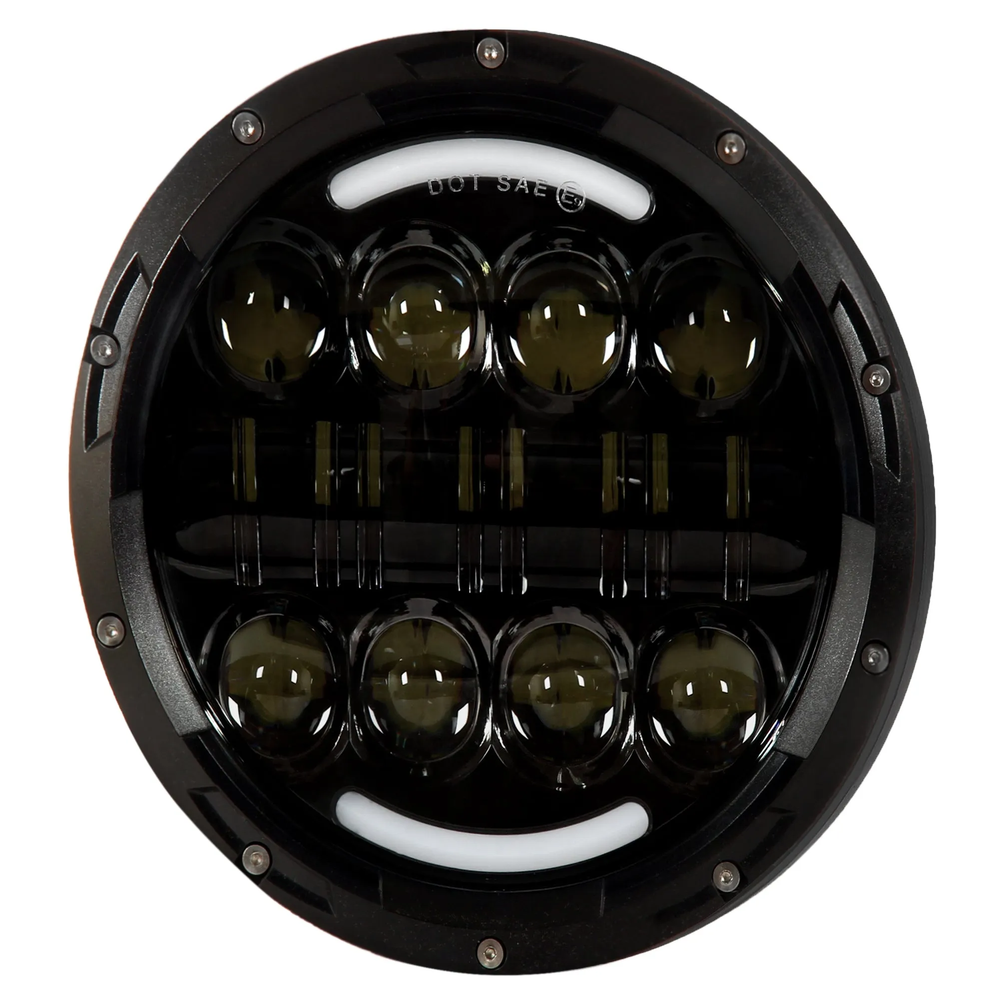 RE 7 Inch 16 LED Hi-Low Headlight (75 Watt)