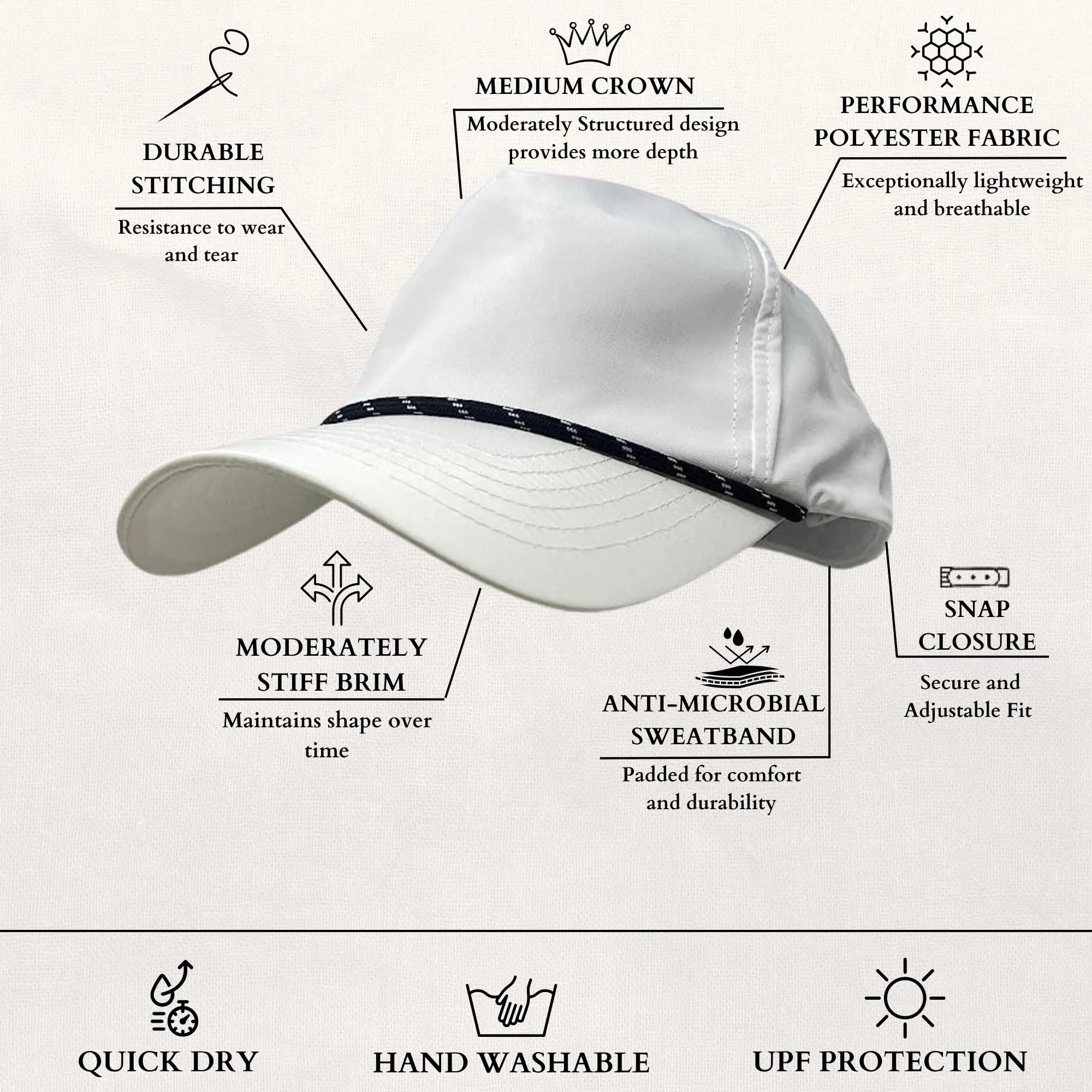 Retro Rope Golf Hats by Funky Junque