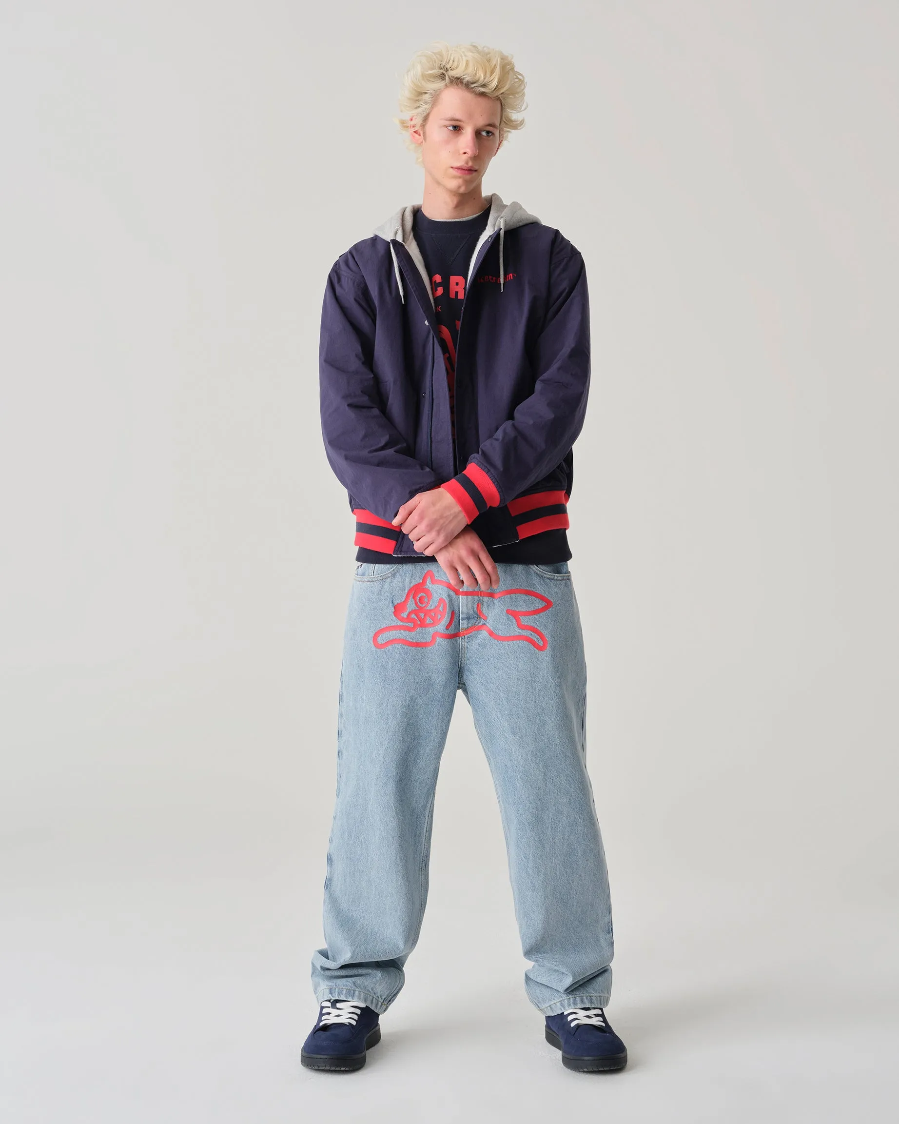 Running Dog Double Scoop Denim Pant