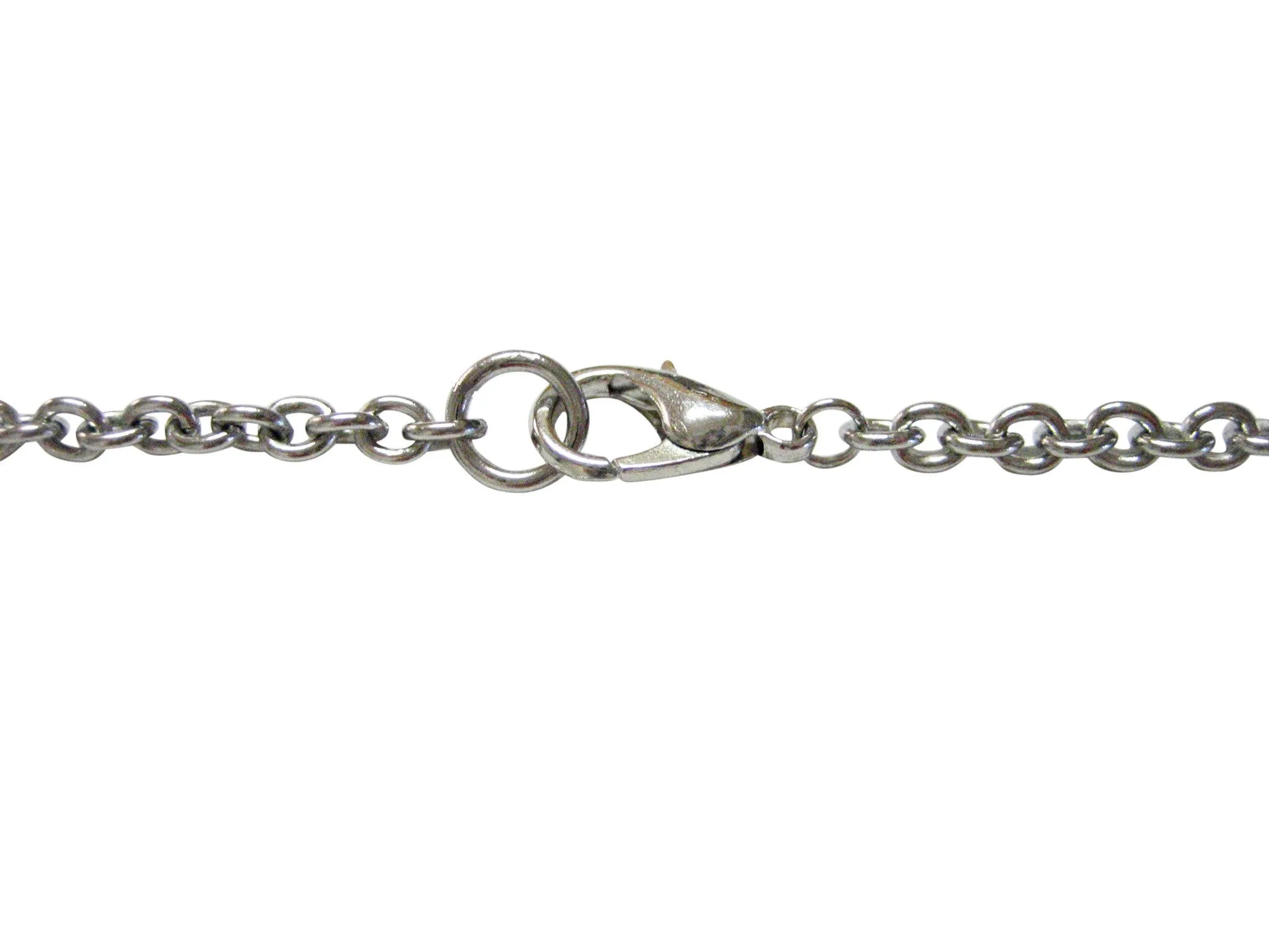 Running Rabbit Oval Pendant Necklace