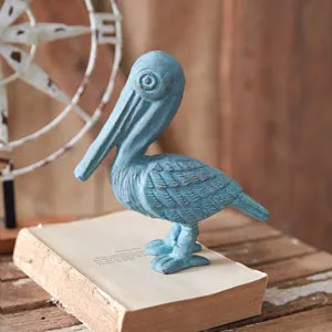 Rustic Verdigris Pelican Statue for Your Cozy Farmhouse Decor