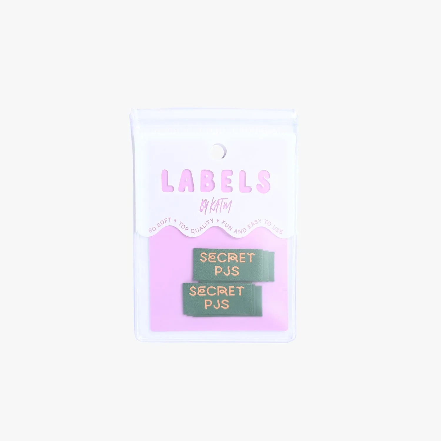 'Secret PJ's' Label | 6 Sew-in Labels