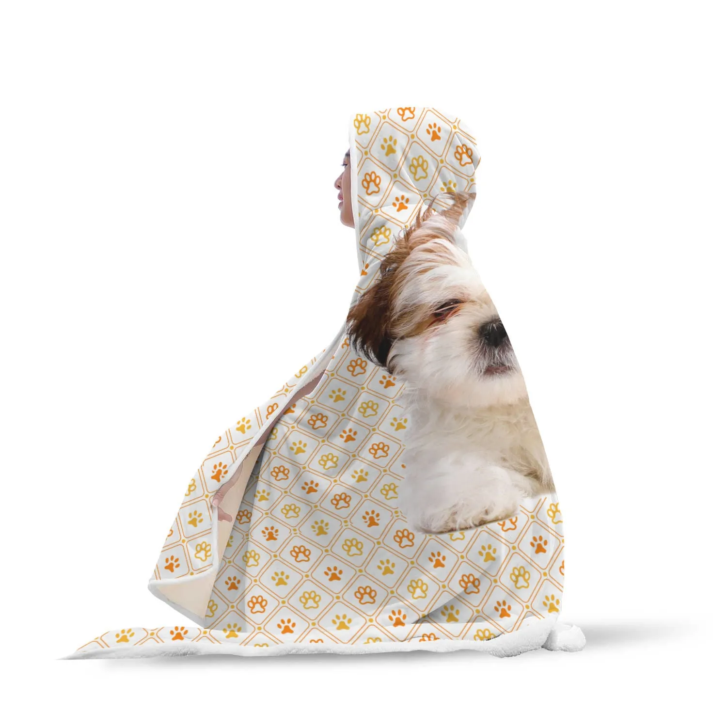 Shih Tzu Hooded Blanket - Puppy