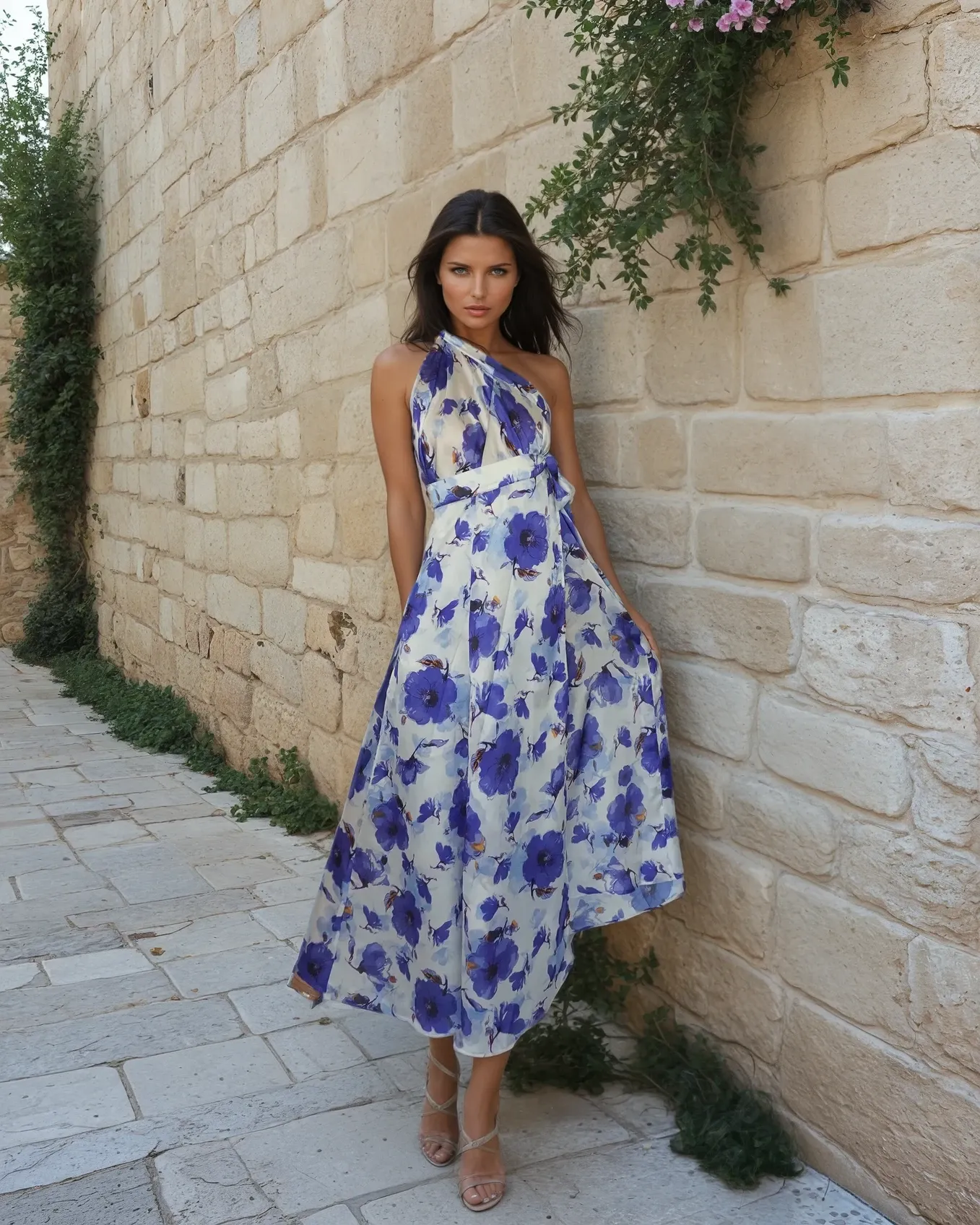 Show Skirt - Azure Bloom