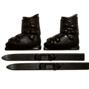 Ski Boots with Skis