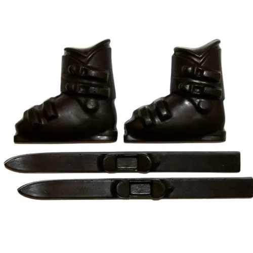 Ski Boots with Skis