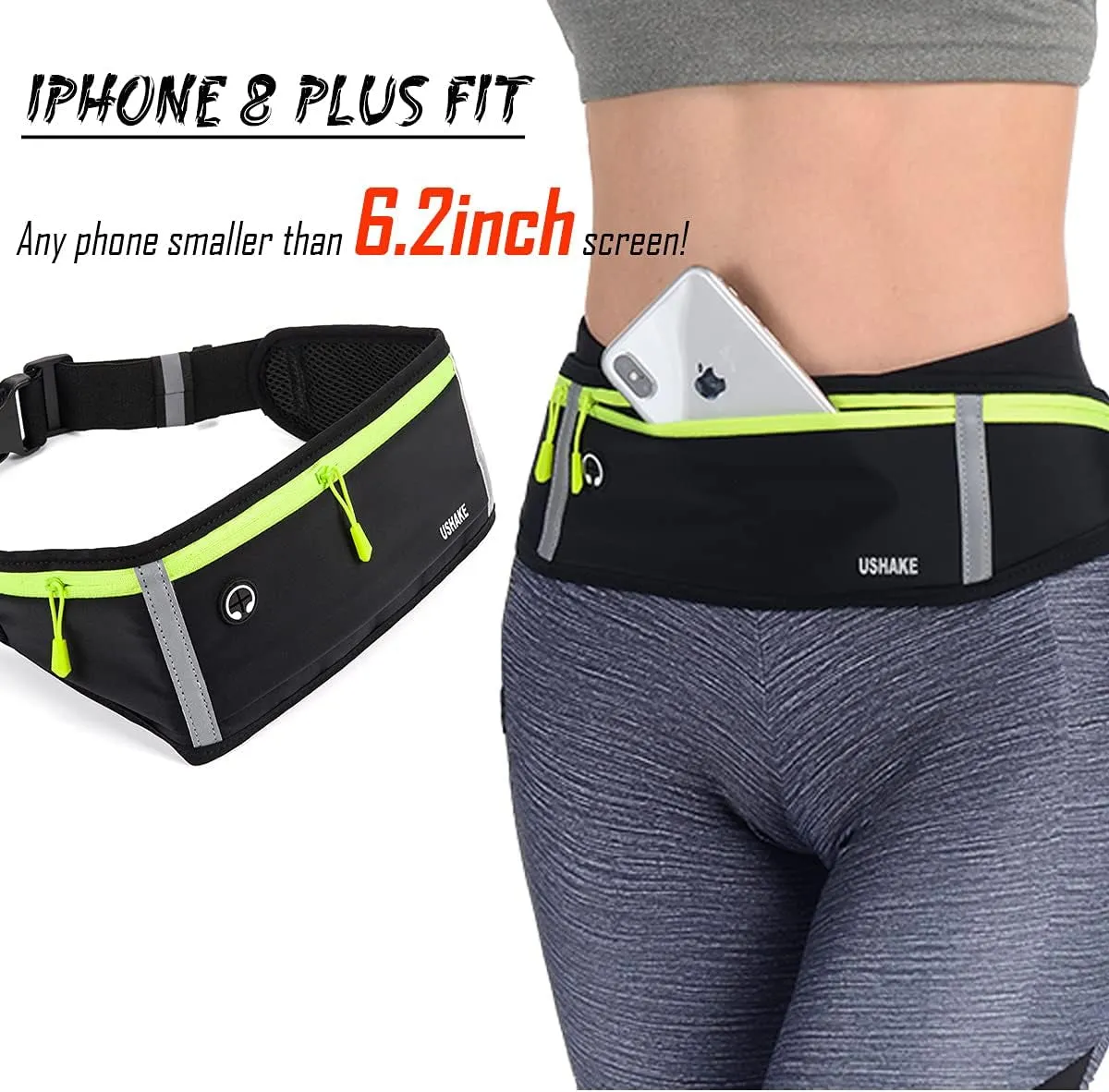 Slim Running Belt Bag for Running Cycling Camping Gym