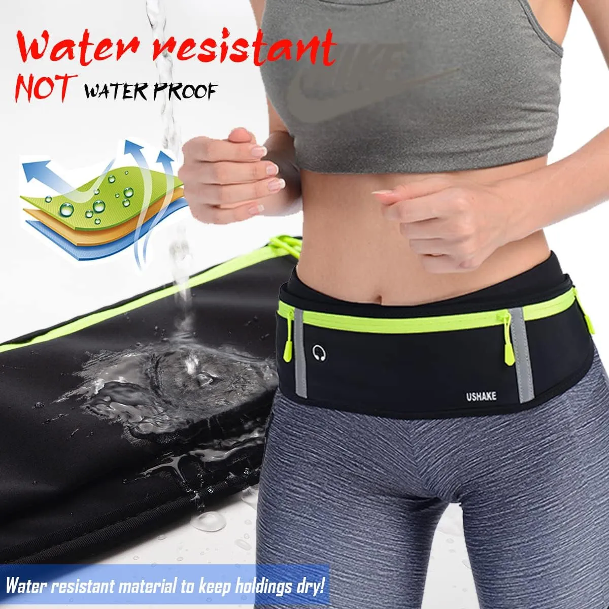 Slim Running Belt Bag for Running Cycling Camping Gym