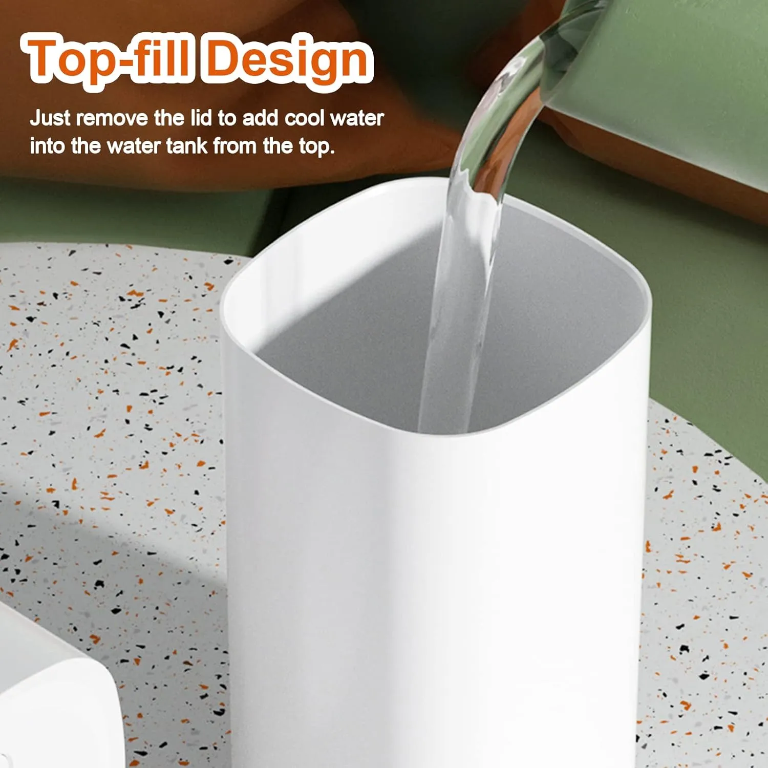 Small Humidifiers For Bedroom, 600ml Quiet Cool Mist Humidifiers For Home Indoor