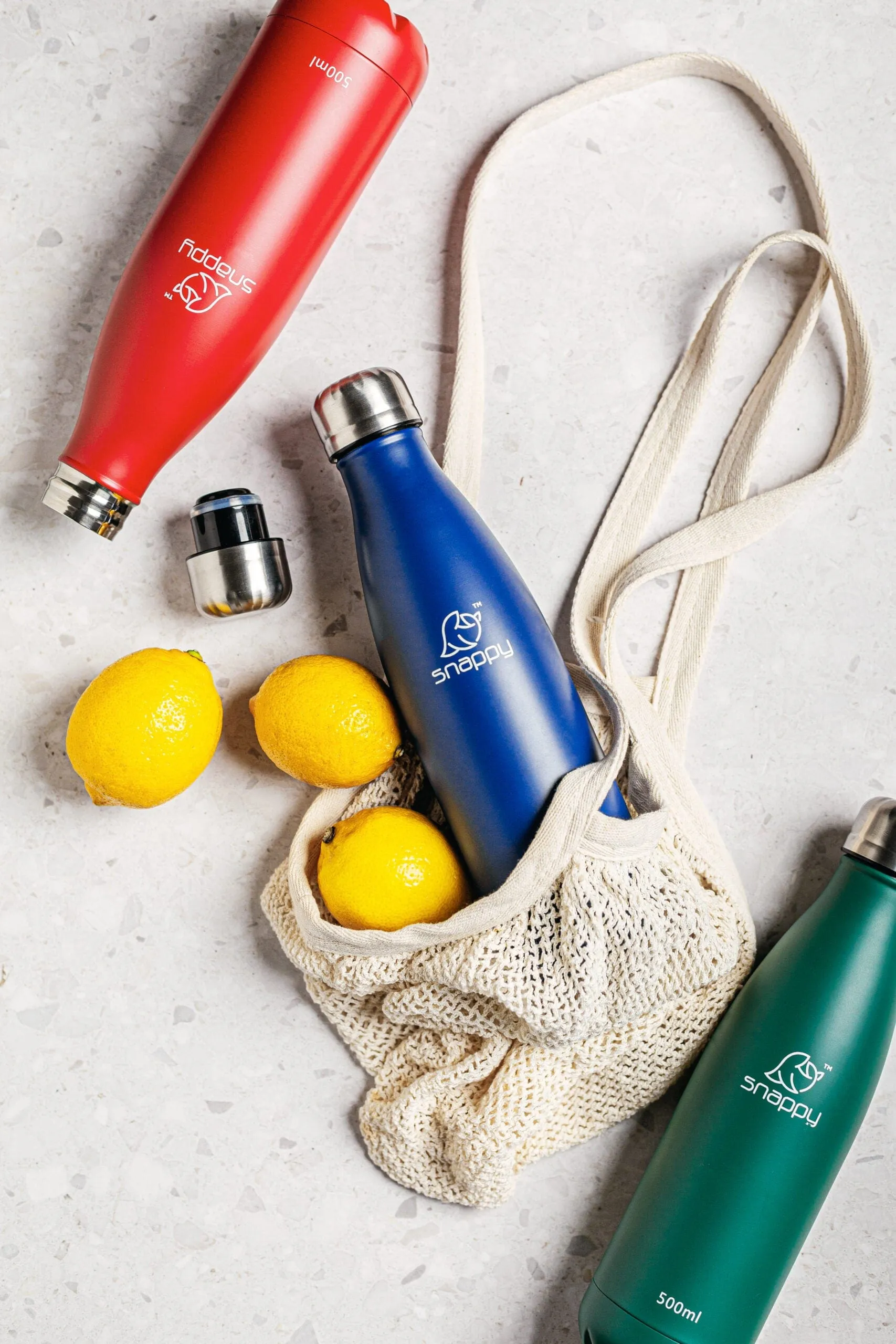 Snappy Stainless Steel Vacuum Bottle 500ml Cherry SN-VAC500C