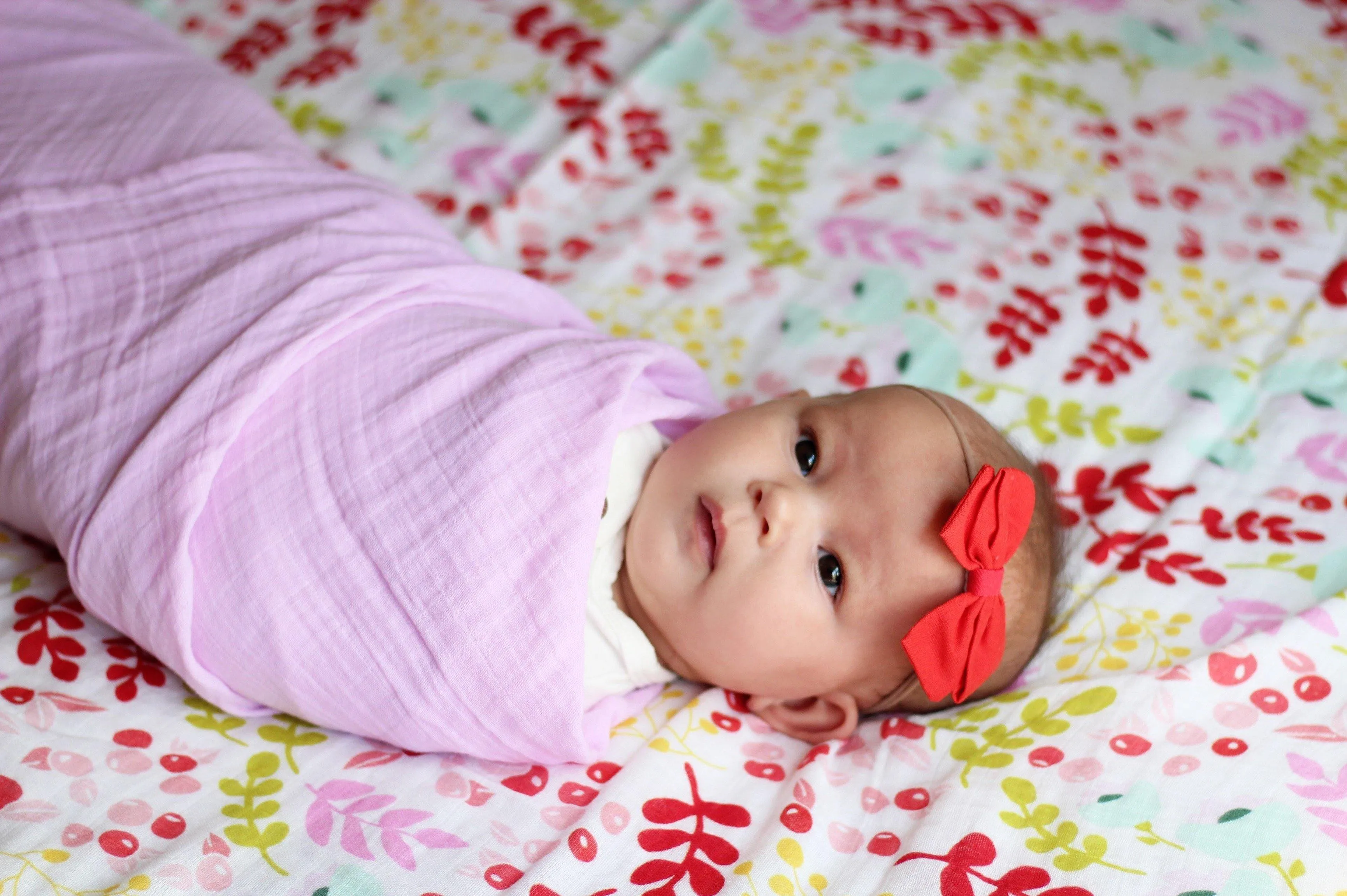 *Solid Pink Swaddle