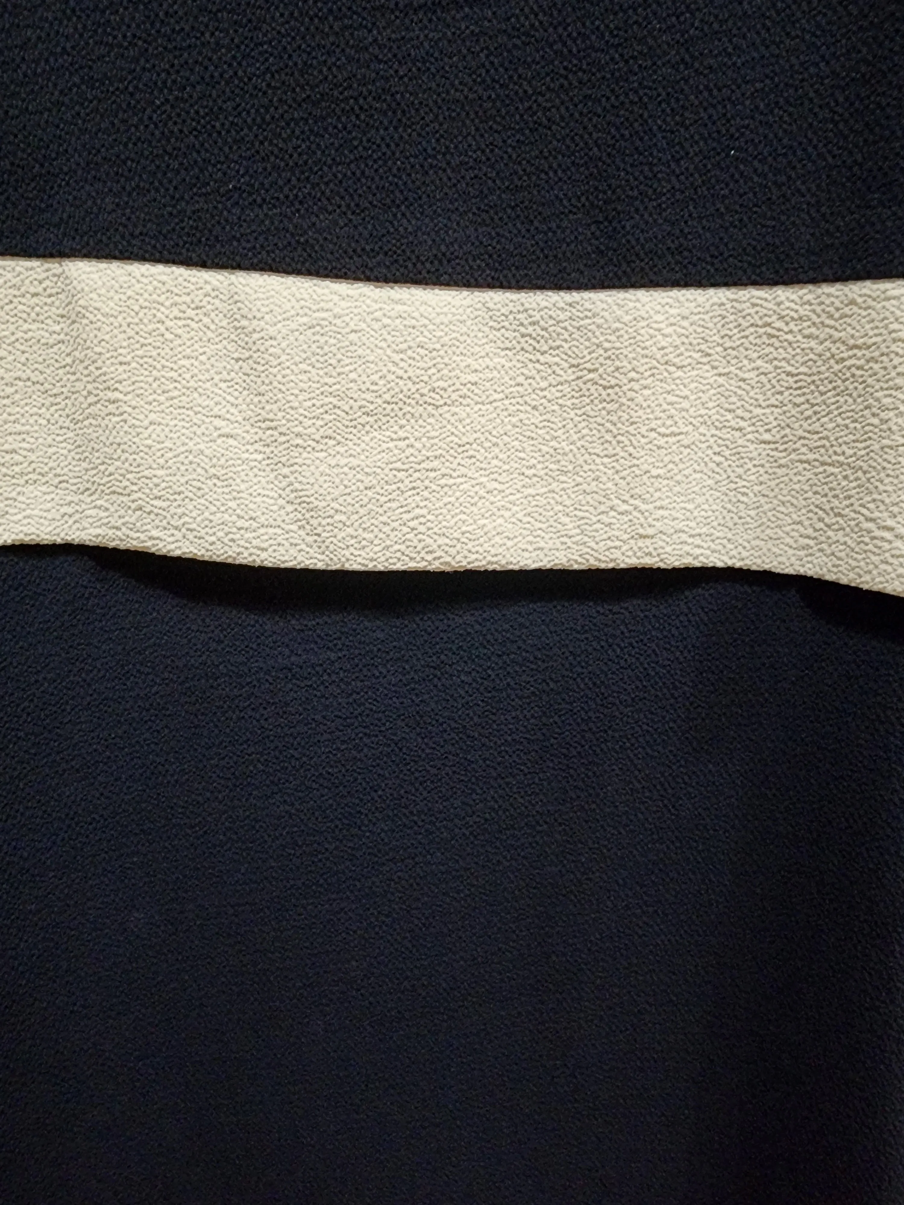 Something Borrowed navy and white dress size 12