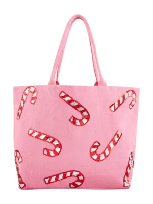 Sparkle Tote - Candy Cane