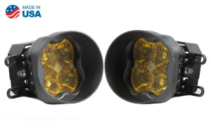 SS3 LED Fog Light Kit for 2010-2019 Toyota 4Runner Yellow SAE/DOT Fog Sport Diode Dynamics