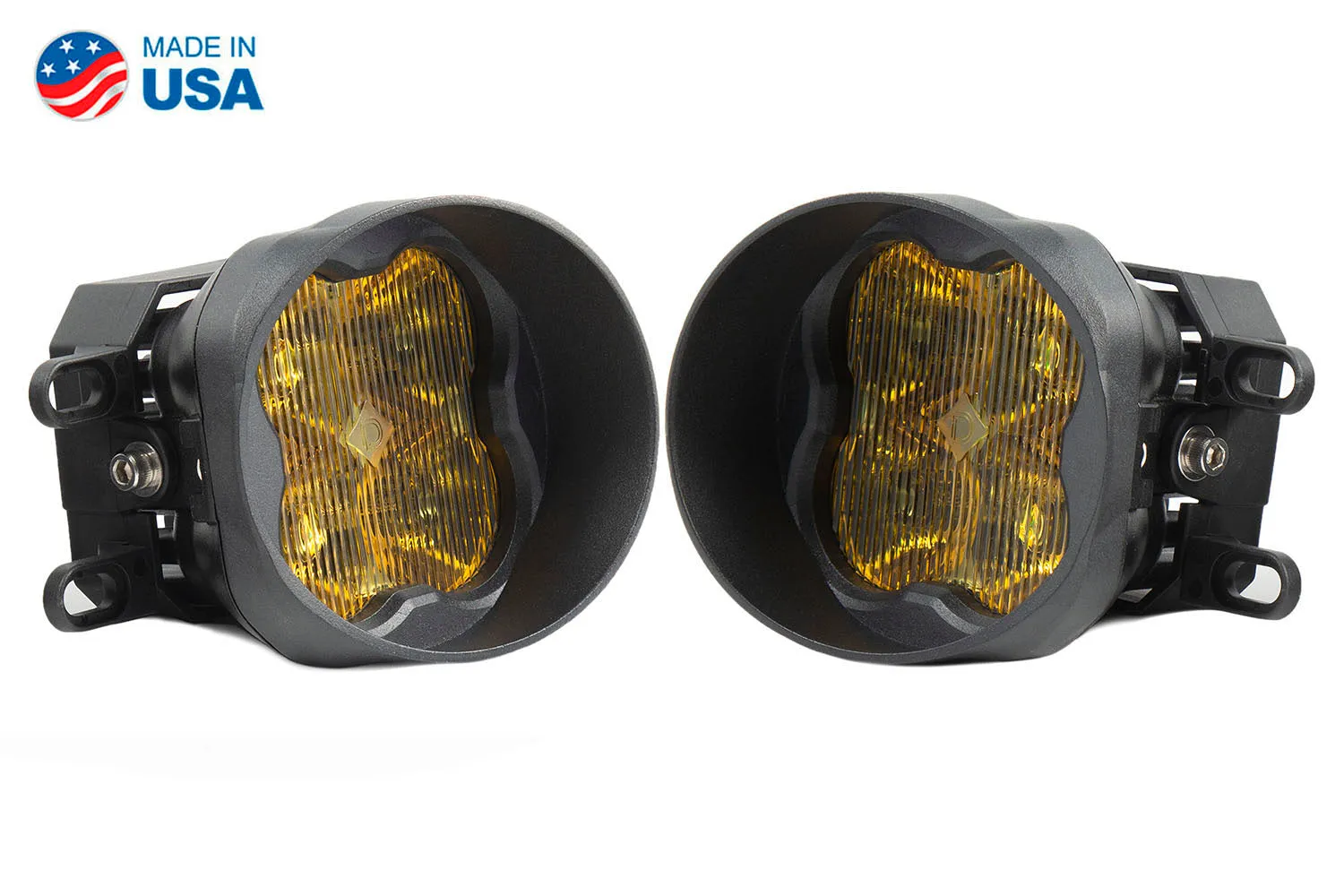 SS3 LED Fog Light Kit for 2010-2019 Toyota 4Runner Yellow SAE/DOT Fog Sport Diode Dynamics