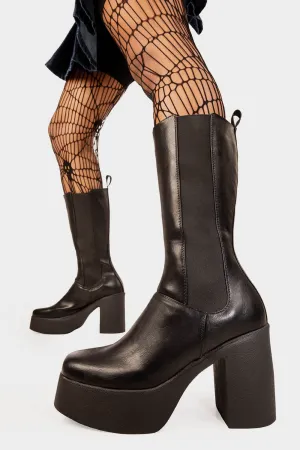 Takeover Platform Calf Boots
