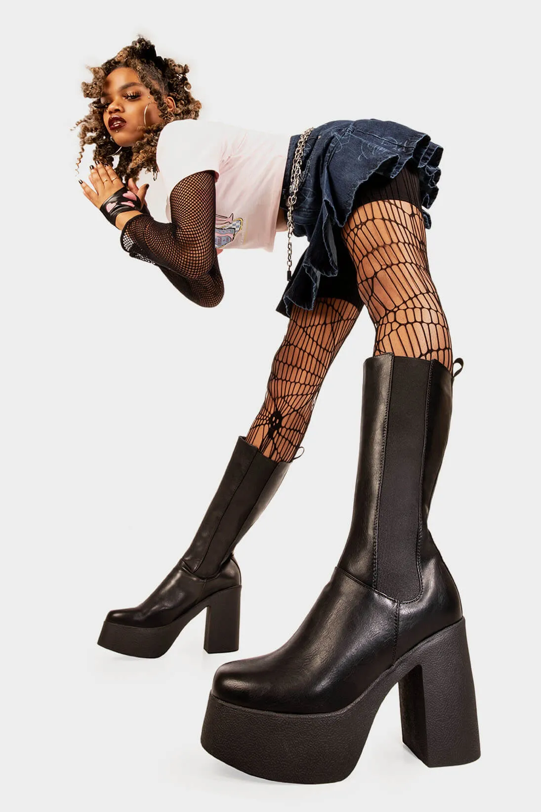 Takeover Platform Calf Boots