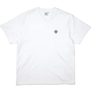 The National Skateboard Co Embroidered Logo Tee White
